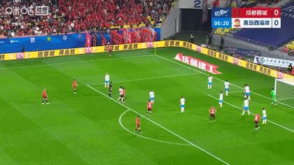  4轮4球！韦林顿抽射破门 蓉城1-0领先西海岸